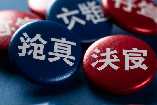 Political Voting Badges Background