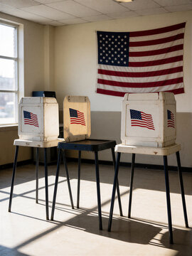 Indoor Election Polling Room