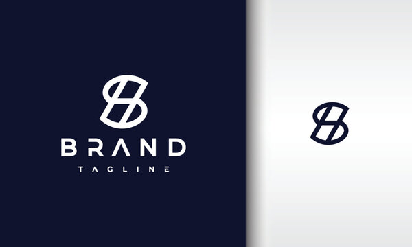 Stylized Letter SH Monogram Logo
