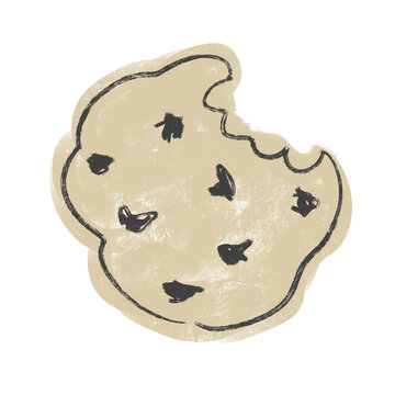cookie bite scrapbook sticket cutout