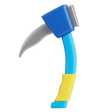 Ice Climbing Axe 3D Icon