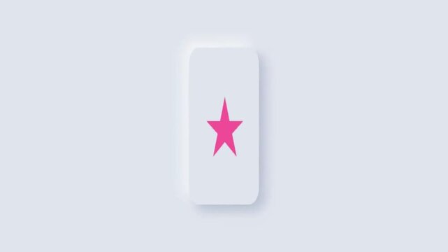 Flipping Card Flip Animation Loop Pink.