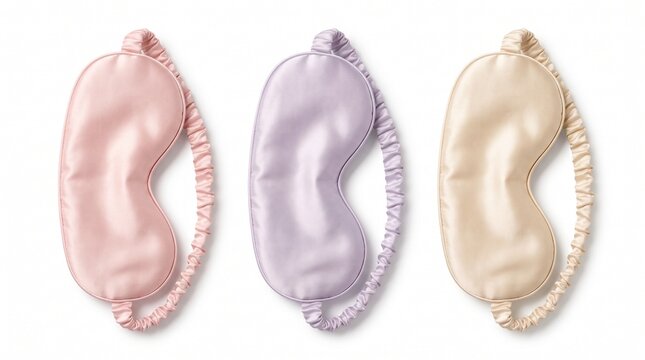 Soft pastel-colored satin ear cuffs displayed in minimalist white background for elegant accessories