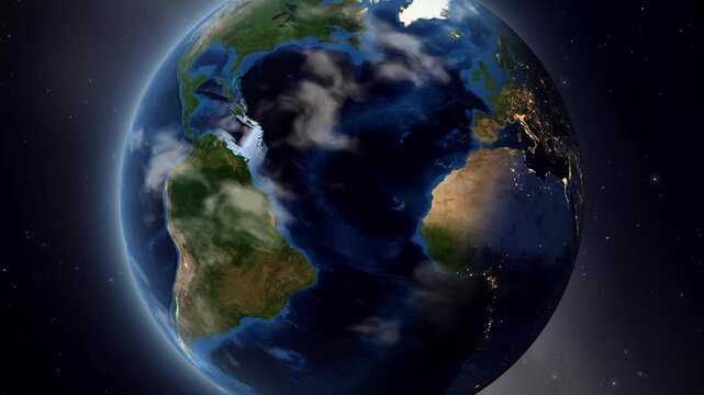 Earth Zoom In to Oxnard California Satellite Map Animation