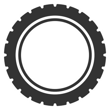 Transport tire black icon. Car wheel cover