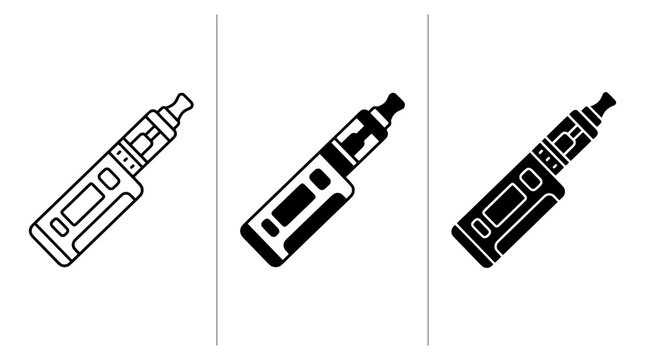 E cigarette vector icon for logo or app
