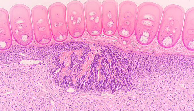 Oral Squamous Cell Carcinoma Histology Showing Invasive Tumor Nests 1