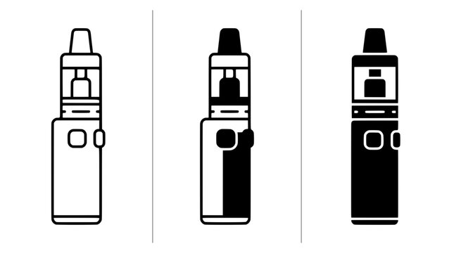 Vape pen icons for logo or app