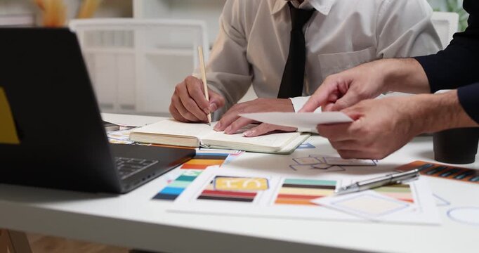 Digital product design and interface development concept, focusing on collaborative brainstorming, visual design planning, and prototype evaluation to build engaging website and mobile app.