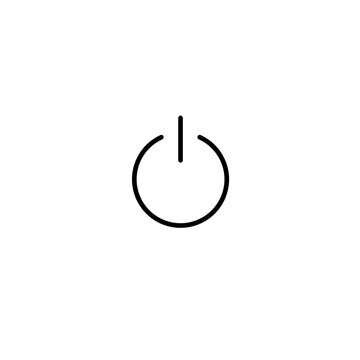 vector illustration of a power button