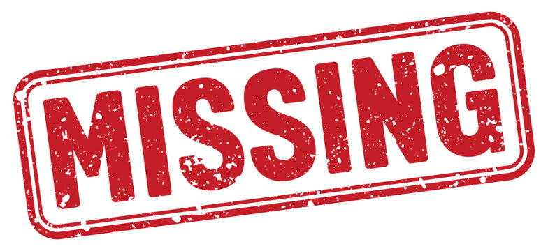 missing red grunge stamp with no background. missing stamp