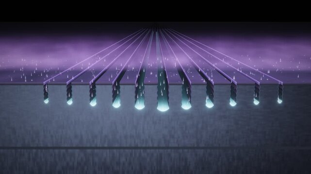 Plasma Etching Deep Trenches into Silicon Wafer Semiconductor Process