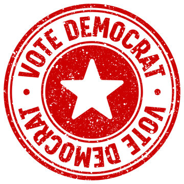 vote democrat stamp