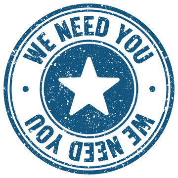 we need you stamp