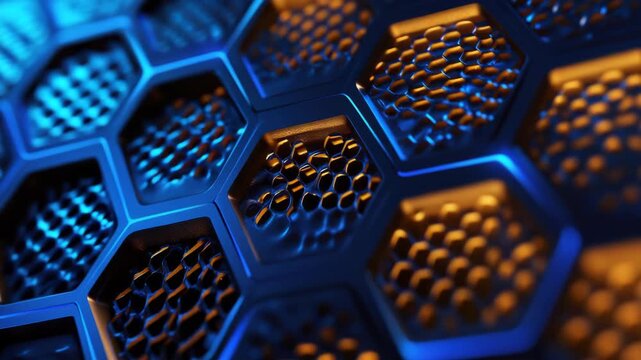Close up of hexagons