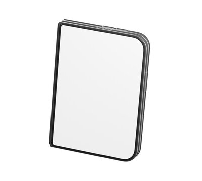 Modern Smartphone with Blank Screen on Black Background