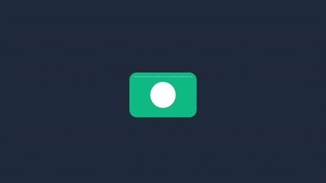 Morphing button animation showing payment check with success checkmark on dark background.