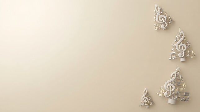 Minimalist composition of small cherub statues on a soft neutral background