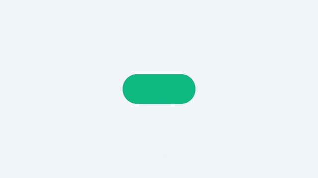 Morphing button animation transforming from dark arrow button into green checkmark circle indicating successful payment confirmation.