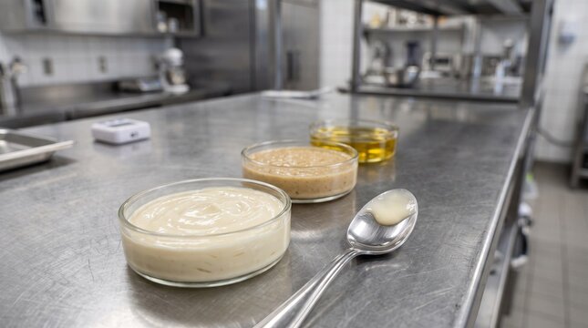 Three stages of culinary emulsion texture development