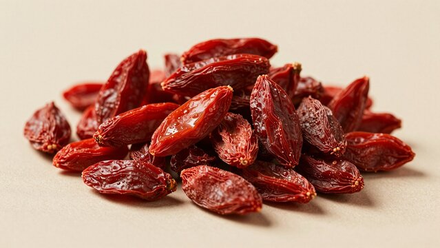 Vibrant Red Goji Berries Close-Up