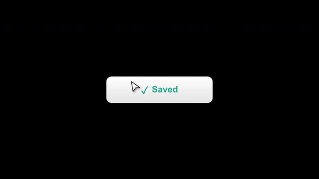 Digital download and saved button clicks on transparent background
