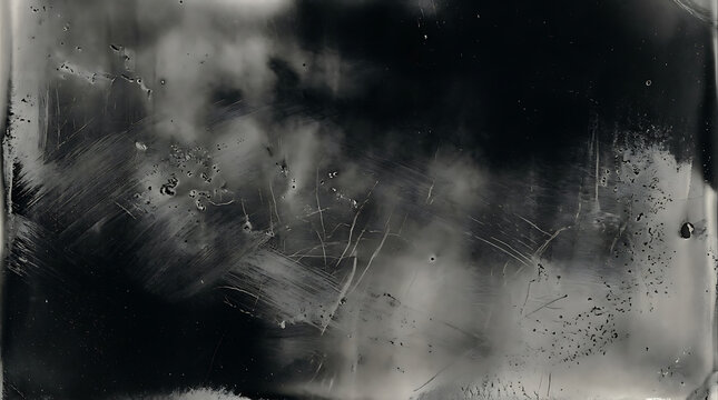 Abstract Smoked Graphite Texture with Grunge Scratches and Distressed Surface Overlay
