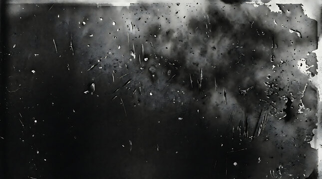 Abstract dark graphite texture with distressed scratches and grunge overlay effect