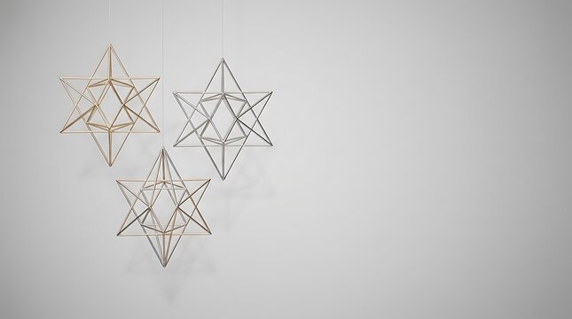 A beautiful hanukkah background featuring a silver menorah with nine candles symbolizing the festival of lights