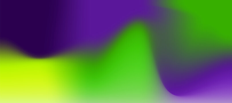 Abstract digital art featuring a vibrant purple and bright green smooth gradient background design