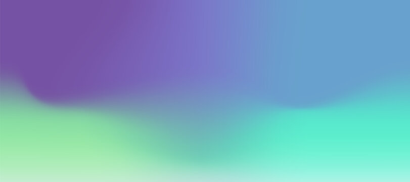 Abstract digital art featuring a smooth vibrant purple blue and green gradient background design
