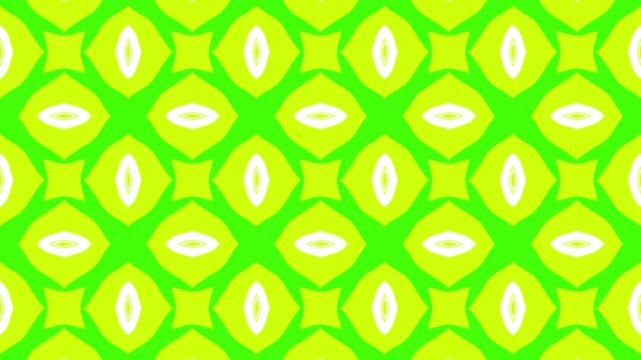 Lime Green Geometric Seamless Pattern Animation
