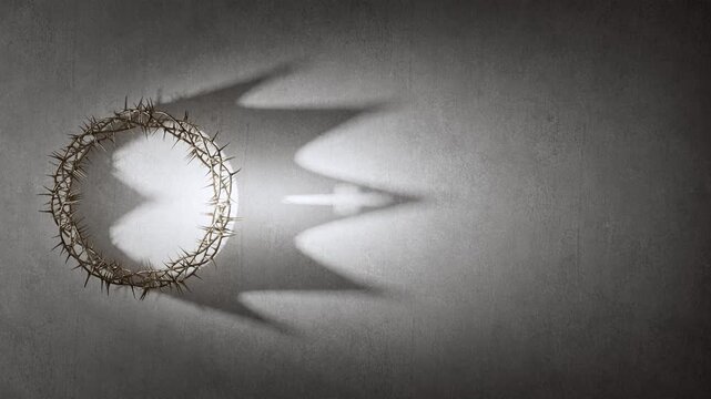 Crown of Thorns Casting Royal Crown Shadow