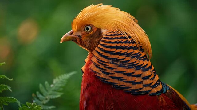 pheasant close up at morning light in camargue france video