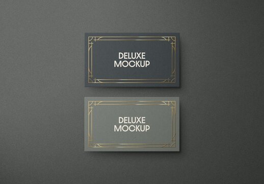 Stacked Business Card Mockup For Branding And Advertising Design