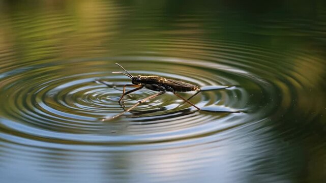 ond skater close up at morning light in new forest england video