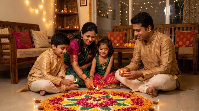 Family Bonding Through Traditional Diwali Celebrations