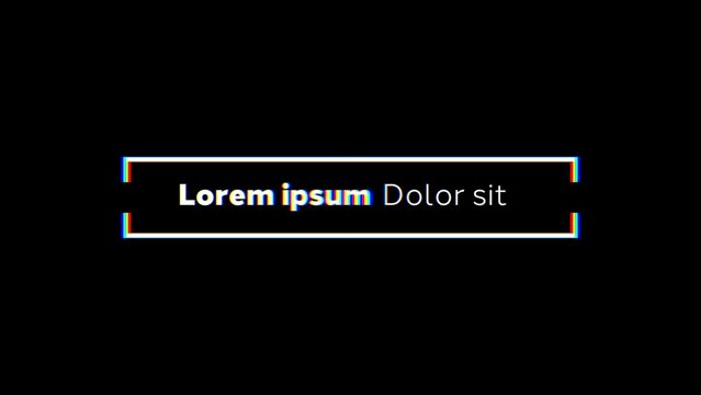 Variable Font_Snappy RGB Glitch Half Split Text Lower Third Animation 03