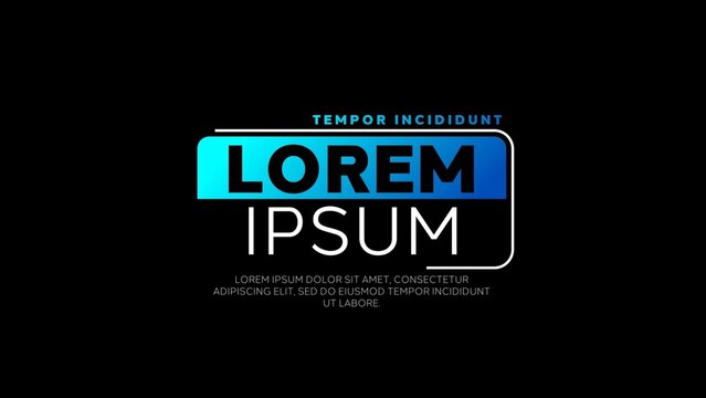 Variable Font_Snappy RGB Glitch Half Split Text Lower Third Animation 15