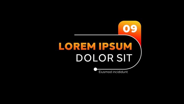 Variable Font_Snappy RGB Glitch Half Split Text Lower Third Animation 13