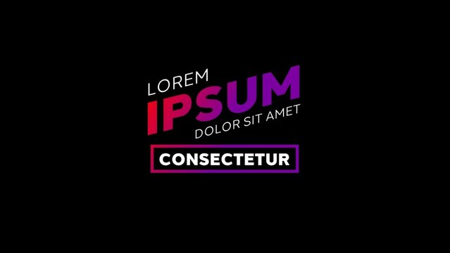 Variable Font_Snappy RGB Glitch Half Split Text Lower Third Animation 08