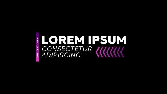 Variable Font_Snappy RGB Glitch Half Split Text Lower Third Animation 09