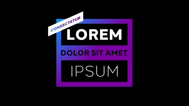 Variable Font_Snappy RGB Glitch Half Split Text Lower Third Animation 07