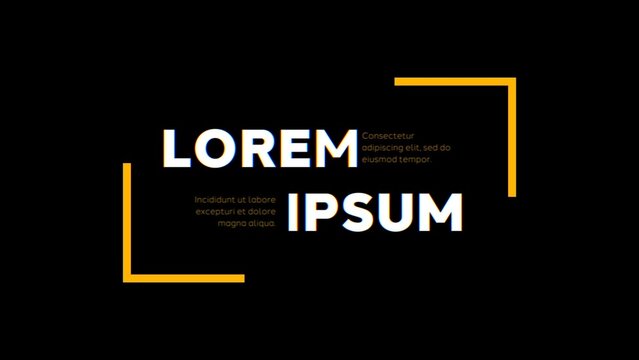 Variable Font_Snappy RGB Glitch Half Split Text Lower Third Animation 05