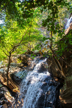 Bamni Falls in Purulia&rsquo;s Ayodhya Pahar cascades through rocky terrain, surrounded by lush forests, scenic hills, and breathtaking natural beauty.