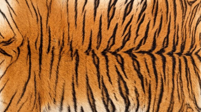 Vibrant wild tiger fur print pattern with bold black vertical stripes on warm orange fur.