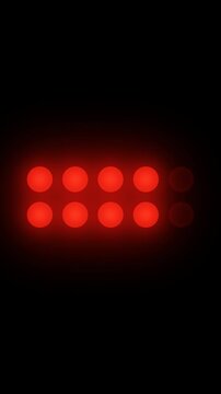 Start lights going red one by one then lights out vertical video