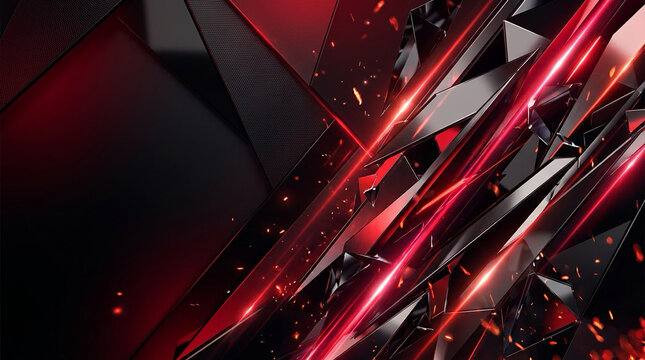 Black Friday Sale Banner &ndash; Luxury Black and Red Retail Promotion Backgrounds