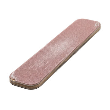 Vintage wooden nail file with abrasive surface