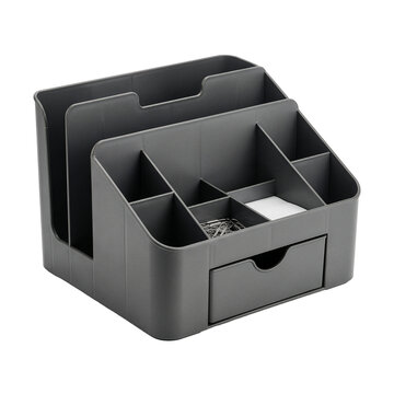 Desk organizer with stationery and drawer